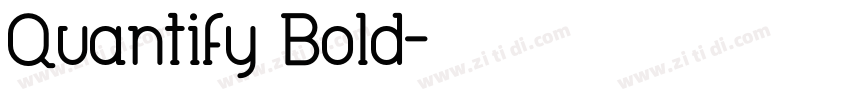 Quantify Bold字体转换